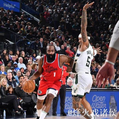 哈登爆发40分助快船击败雄鹿 太阳击溃奇才迎13连败