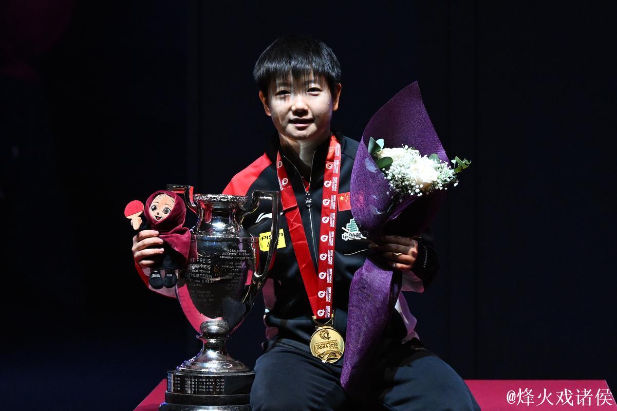 乒乓球世界排名：孙颖莎连续171周霸榜，国乒女单包揽前五